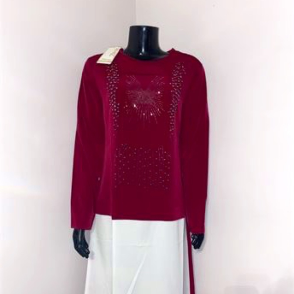 BURUN RED/WHITE DRESS LARGE(40) NWT